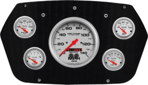1959-1960 Dodge Truck Aluminum 5 Gauge Panel w/ Ultra-Lite Gauges