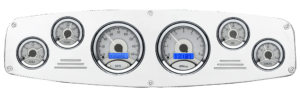 1961-1968 Dodge Truck Aluminum Gauge Panel w/ Dakota Digital VHX Silver Alloy Gauges