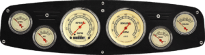 1961-1968 Dodge Truck Billet Aluminum 6 Gauge Panel w/ Classic Instruments Gauges