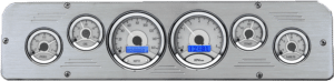 1969-1971 Dodge Truck Aluminum Gauge Panel w/ Dakota Digital VHX Silver Alloy Gauges