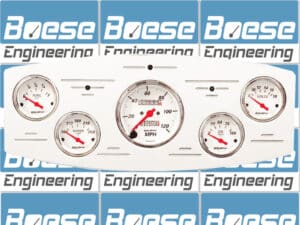 1933-1934 Dodge Car Billet Aluminum Gauge Panel w/ Auto Meter Street Rod series gauges