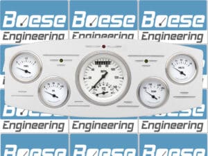 1933-1934 Dodge Car Billet Aluminum 5 Gauge Panel w/ Classic Instruments Gauges (Ultimate Speedometer)