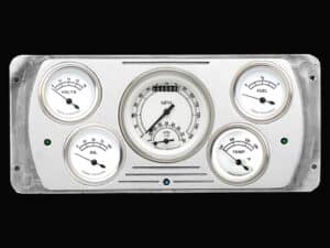 1937 Dodge Car Billet Aluminum 5 Gauge Panel w/ Classic Instruments Gauges (Ultimate Speedometer)
