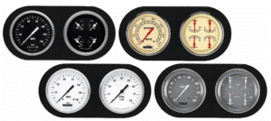 1938 Dodge Car Aluminum Gauge Panel w/ Classic Instruments Gauges