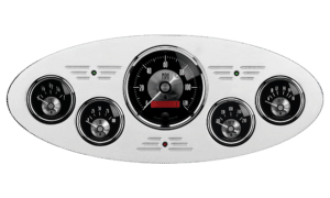 1933-1934 Plymouth Car Billet Aluminum 5 Gauge Panel w/ Auto Meter Prestige Series