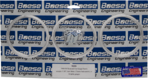 1949-1950 Plymouth Car 3 Gauge Aluminum Adapter Rings for 3 3/8" AutoMeter, Classic Instruments, or Dolphin