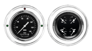 1952-1955 Buick Aluminum Gauge Panels w/ Classic Instruments Hot Rod Gauges