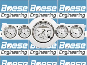 1941-1948 Aluminum Gauge Panel w/ Auto Meter Street Rod Series Gauges (Speedo/Tach)