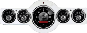 1941-1948 Pontiac Aluminum 5 Gauge Panel w/ Auto Meter Prestige Series