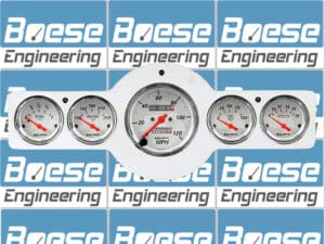 1941-1948 Pontiac Car Billet Aluminum Gauge Panel w/ Auto Meter Street Rod series gauges