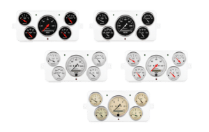 1940-1949 International Truck Aluminum Gauge Panel w/ AutoMeter Street Rod Series Gauges