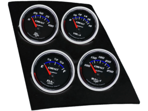 1968-1969 Camaro / Firebird or 1968-1974 Nova 4 Gauge Console Insert w/ Auto Meter Cobalt Gauges