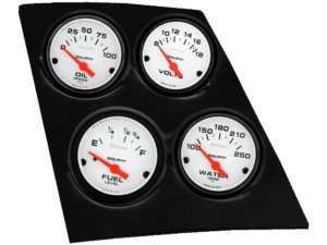 1968-1969 Camaro / Firebird or 1968-1974 Nova 4 Gauge Console Insert w/ Auto Meter Phantom Gauges