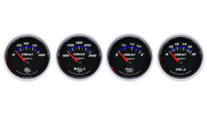Auto Meter Cobalt 2 1/16" Four Gauge Package