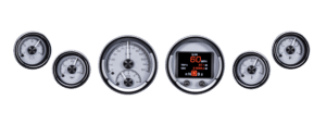 HDX-2060-K Dakota Digital 3 3/8" & 2 1/16" HDX Gauge Kit (silver)