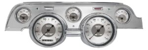 1967-1968 Mustang Package by Classic Instruments (All American w/ brushed aluminum bezel)