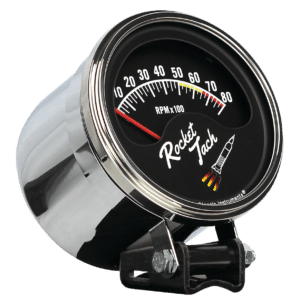 RT80SLF  Classic Instruments 3 3/8" Rocket Tach Retro Style Tachometer