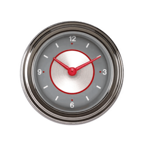 SS90SLF Classic Instruments 2 1/8" Silver Series Clock