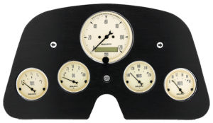 1962-1984 Toyota FJ40 Land Cruiser Aluminum Gauge Panel w/ Auto Meter Antique Beige Gauges