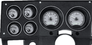 1973-1987 Chevy/GMC Pickup VHX Instruments - Silver Alloy w/ White Lighting