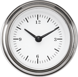 WH90SLF Classic Instruments 2 1/8" White Hot Clock